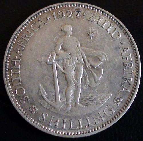 1927 Shilling. Super rare in this grade!