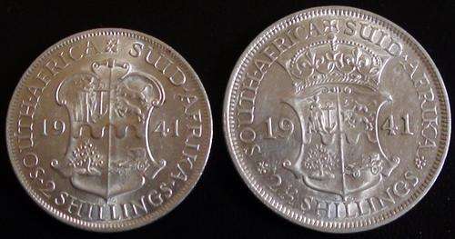 1941 Half crown and two shilling uncirculated for one bid
