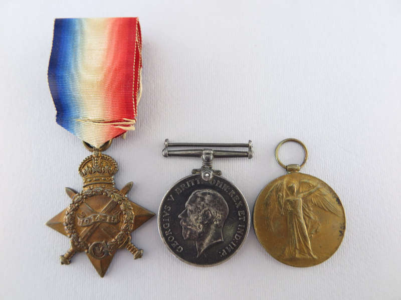WW1 Trio, C.J Els, RFM on 1914-15 Star, RFM on BWM and Vic