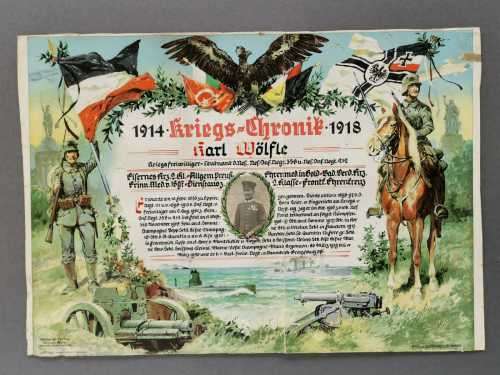 Prussian WW1 officers medal group including portraits
