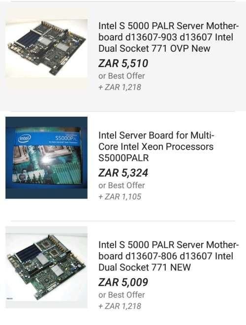 INTEL S5000 PALR