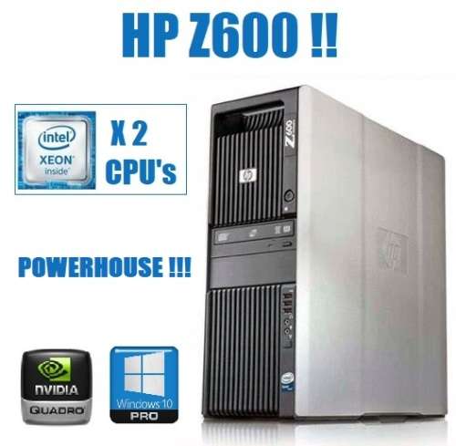 !! LAST UNIT. HP Z600 DUAL XEON CPU POWERHOUSE!!