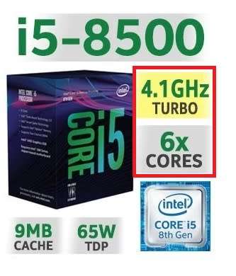 ! HEX-6-CORE i5-8500 INTEL GAMING, GTX 750Ti GPU, 8GB RAM!