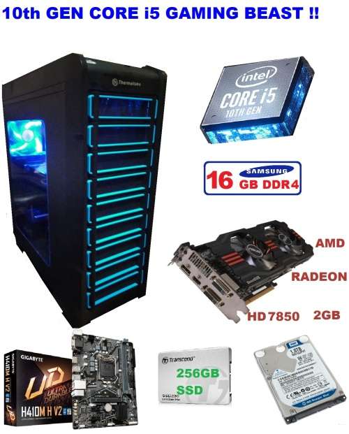 ! 10th GEN HEX-6-CORE 4.5 GHz INTEL i5 GAMING RIG !