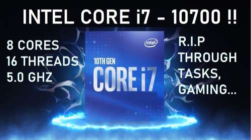 ! NTEL CORE i7-10700 5.0 GHz 8-CORES 16 THREADS!