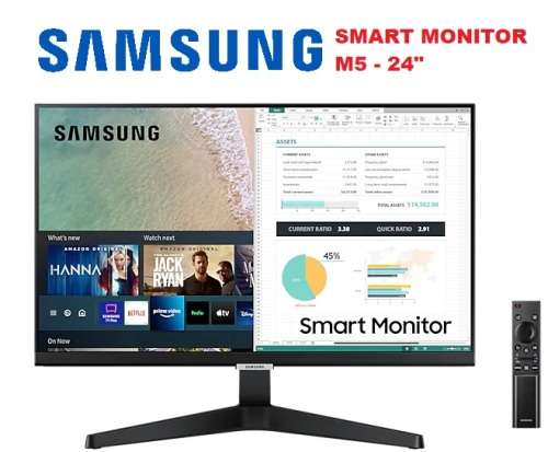 !! SAMSUNG SMART 24`` GAMING (AS NEW) M5 MONITOR !!