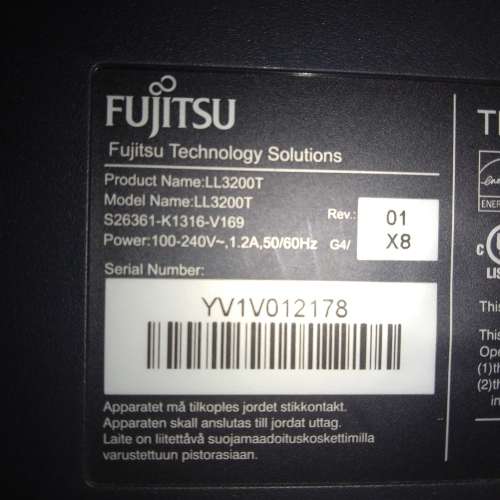 !! FUJITSU 20-inch MONITOR !!