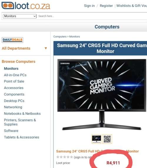 ! LAST UNIT- 24 inch CURVED SAMSUNG GAMING MONITOR!!
