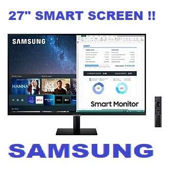 !! MASSIVE SAMSUNG SMART 27`inch 2021 RETAIL MONITOR !!