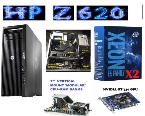 !! HP Z620: 16 CORES + 32 THREADS XEON BEAST!!