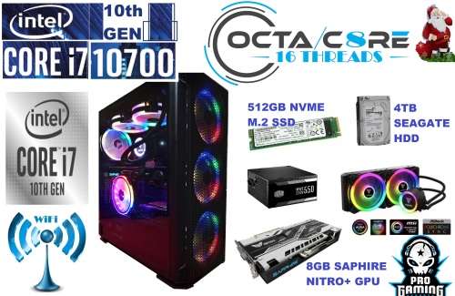 ! PRO GAMING BEAST - i7-10700 GAMING / 8GB GPU !