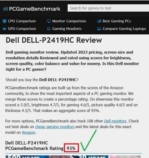!! DELL 24 inch FHD, IPS GAMING / OFFICE MONITOR + DESK MOUNT STAND !!