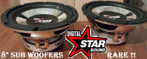 !! 300W DIGITAL STARSOUND - RARE 8-INCH CAR SUBWOOFERS !!