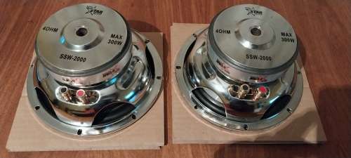 !! 300W DIGITAL STARSOUND - RARE 8-INCH CAR SUBWOOFERS !!