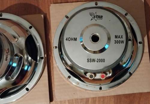 !! 300W DIGITAL STARSOUND - RARE 8-INCH CAR SUBWOOFERS !!