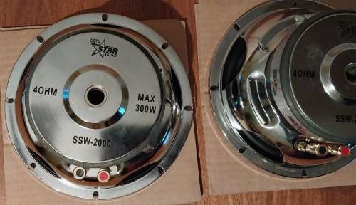 !! 300W DIGITAL STARSOUND - RARE 8-INCH CAR SUBWOOFERS !!