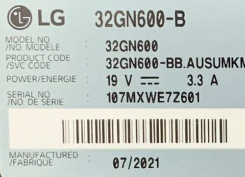 !! 32 INCH  LG ULTRAGEAR CRACKED SCREEN - FOR PARTS/REPAIR !!