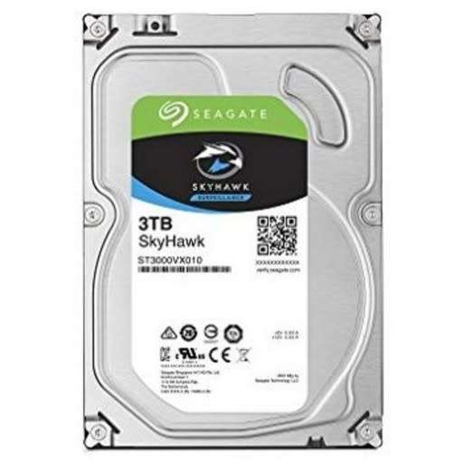 !! 3TB SEAGATE SKYHAWK SATA3 / (100% HEALTH) HARD DRIVE !!