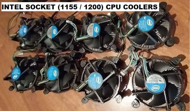 !! LOT OF PC FANS, CPU COOLERS (INTEL, AMD) !!