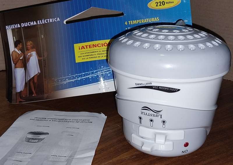 !! 5,400 W INSTANT WATER HEATER SHOWER HEAD !!