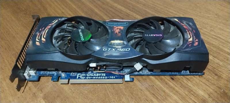 !! GIGABYTE GV-N460 1GB OVERCLOCK EDITION GPU - PARTS OR REPAIR !!