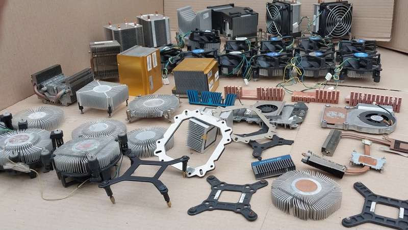 Lot Of PC CPU Fan Coolers & Aluminium Heatsinks