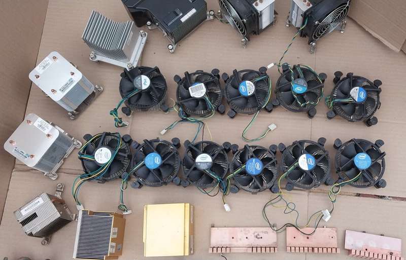 Lot Of PC CPU Fan Coolers & Aluminium Heatsinks