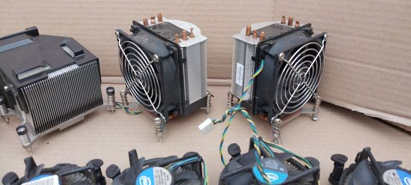 Lot Of PC CPU Fan Coolers & Aluminium Heatsinks