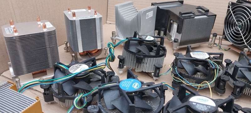Lot Of PC CPU Fan Coolers & Aluminium Heatsinks