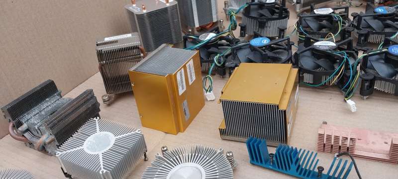Lot Of PC CPU Fan Coolers & Aluminium Heatsinks