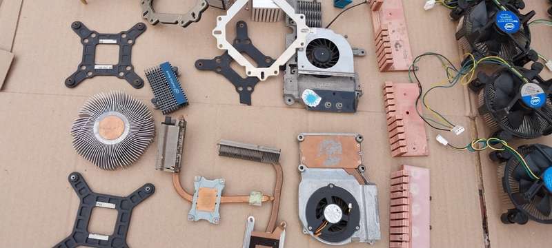 Lot Of PC CPU Fan Coolers & Aluminium Heatsinks