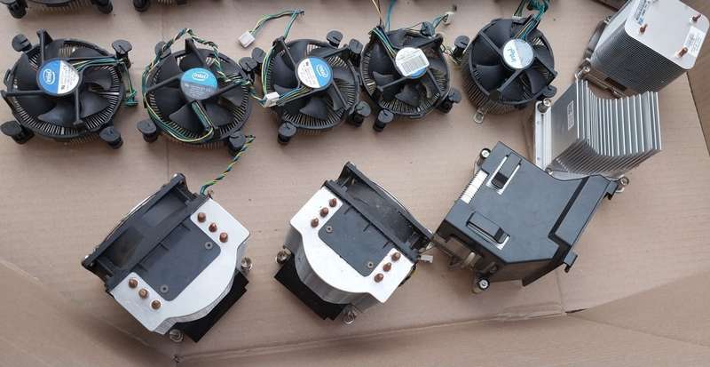 Lot Of PC CPU Fan Coolers & Aluminium Heatsinks
