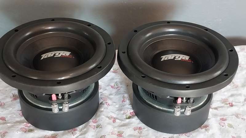 TARGA STREETS 8 Inch DVC 4000W Peak Power (1000W RMS) SUBWOOFERS