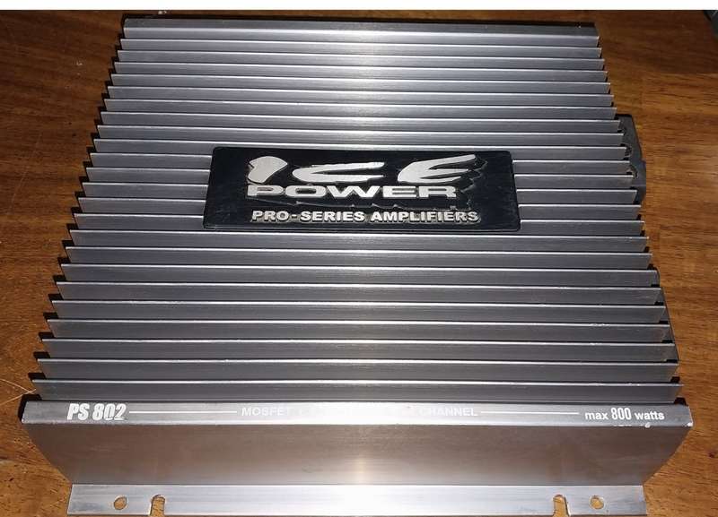 800W ICE POWER AMP +12` 600W WHARFEDALE SUBWOOFER CAR AUDIO