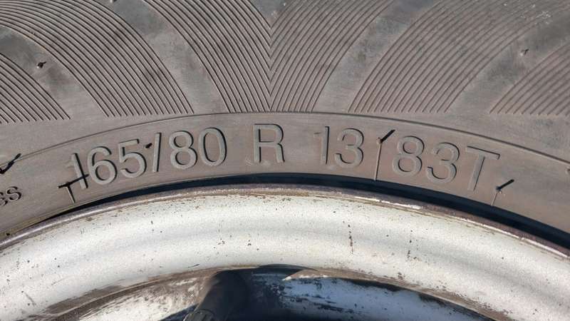 PAIR OF 13` STEEL RIMS (TYRES ON THEM COME FREE)