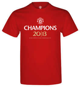 Manchester United Champions 2013 Mens T-Shirt (Small)