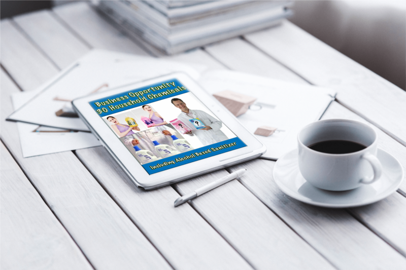 Business Opportunity - Household Chemicals - 4 in 1 Recipes Including Alcohol Based Sanitizer