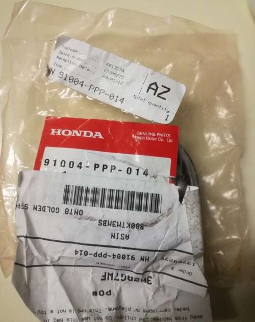 Genuine Honda Counter Shaft Ball Bearing 91004-PPP-014