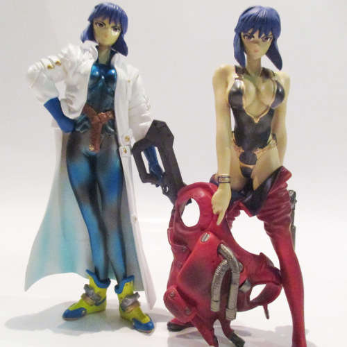 Motoko Kusanagi - Ghost in the Shell 2 FIGURES. Anime statues. Rare 2002 retired figure