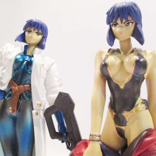 Motoko Kusanagi - Ghost in the Shell 2 FIGURES. Anime statues. Rare 2002 retired figure