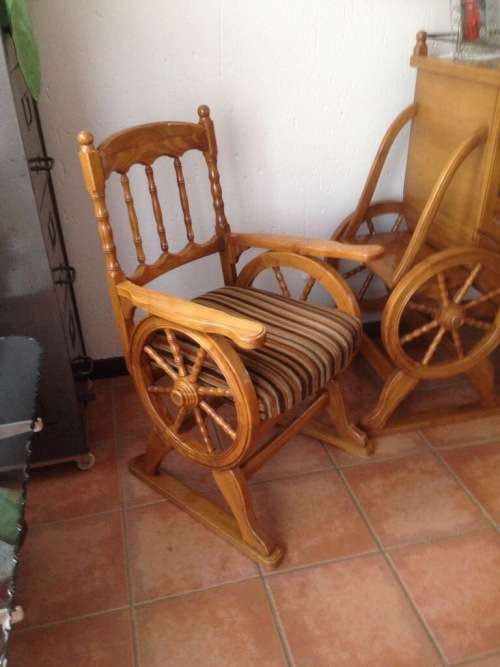 Dining room Suite + Server, 10pc Wagon/Carriage  Solid Wood, Rhodesian Teak