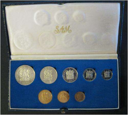 ###1977 - SA SHORT PROOF SET - IN ORIGINAL SAM BOX - HERNS VALUE R450 ###