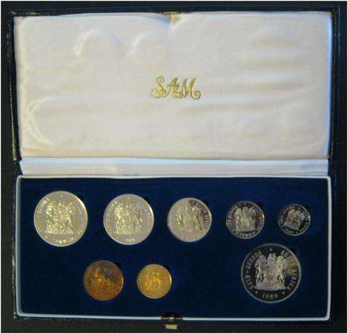 ###1989 - SA SHORT PROOF SET - IN ORIGINAL SAM BOX - HERNS VALUE R550 ###