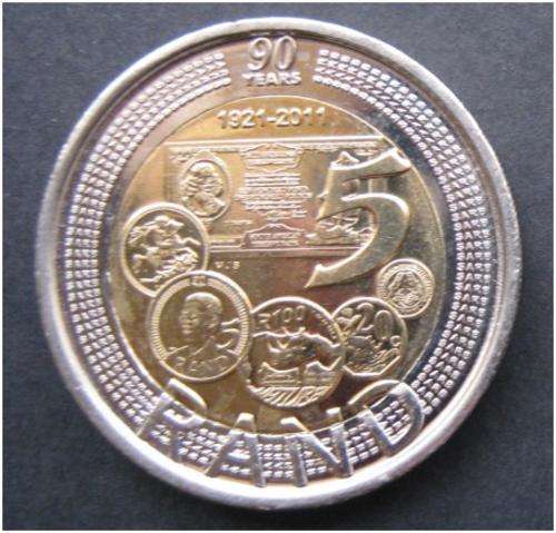 ***2011 SARB R5 COINS - UNCIRCULATED - BID IS PER COIN***