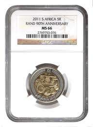 ***2011 - SARB 90TH ANNIVERSARY R5 - NGC GRADED MS66***