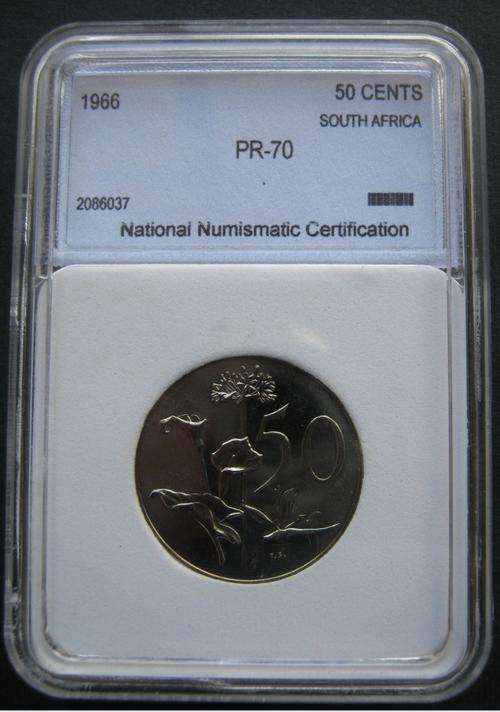 *** 1966 - SA 50c - NNC GRADED PR 70 ***