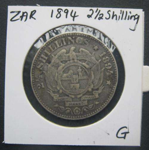 *** 1894 - ZAR 2 1/2 SHILLING - G ***