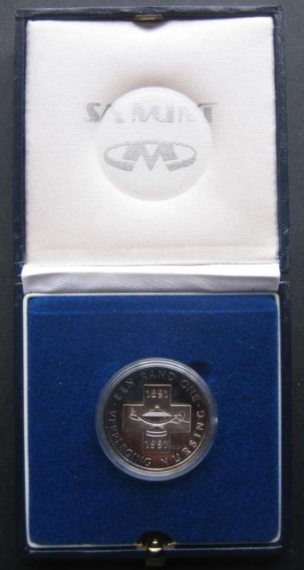 ***1991 - UNC NURSING PROTEA SILVER R1 - IN SAM BOX - ***