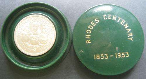 *** 1953 - SOUTHERN RHODESIA CROWN - RHODES CENTENARY - AS ISSUED - UNCIRCULATED ***
