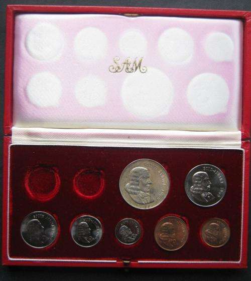***1965 - SA LONG PROOF SET IN ORIGINAL SAM BOX - NO GOLD - HERNS VALUE R600***